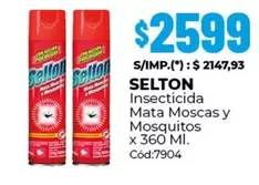 Selton - Insecticida Mata Moscas y Mosquitos x 360 MI.