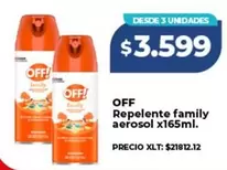 Off - Repelente family aerosol x165ml