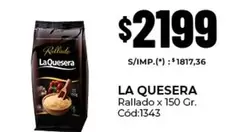 La Quesera - Rallado x 150 Gr. Cód:1343