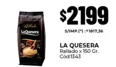 La Quesera - Rallado x 150 Gr. Cód:1343