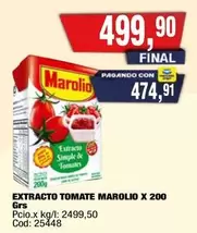Marolio - EXTRACTO TOMATE X 200 Grs
