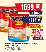 Marolio - MADALEN CON D.LECHE/