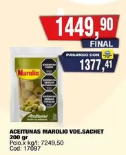 Marolio - ACEITUNAS VDE.SACHET