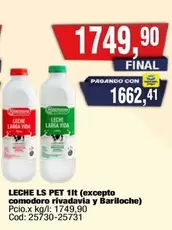 vida - LECHE LS PET 1lt (excepto comodoro rivadavia y Bariloche)