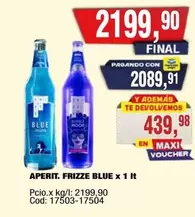 X$ - APERIT. FRIZZE BLUE