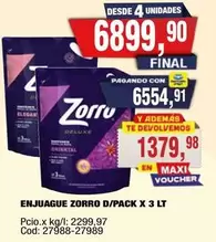 Zorro - ENJUAGUE D/PACK