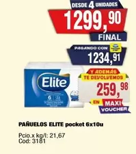 Elite - PAÑUELOS pocket
