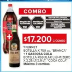 Coca cola - FERNET + GASEOSA COLA