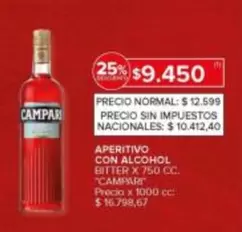 Campari - BITTER X 750 CC