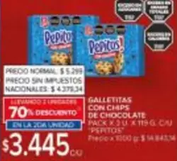 X$ - GALLETITAS CON CHIPS DE CHOCOLATE