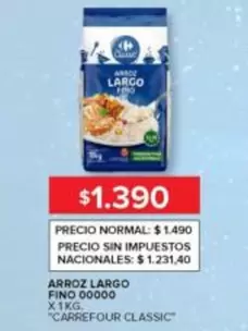 Carrefour - ARROZ LARGO FINO 00000