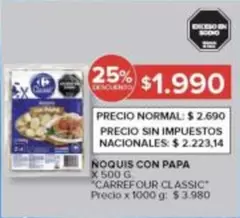 Carrefour - NOQUIS CON PAPA