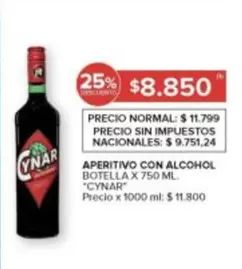 Cynar - APERITIVO CON ALCOHOL