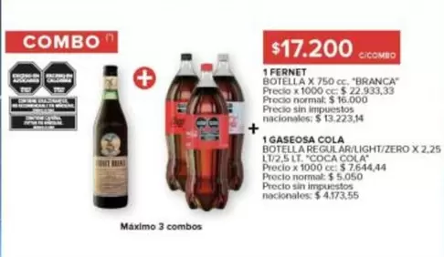 Coca cola - FERNET, GASEOSA COLA