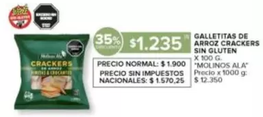 Molinos Ala - ARROZ CRACKERS