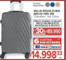 Carrefour - VALIJA RÍGIDA DUBAI