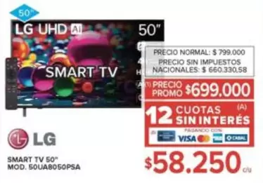 LG - SMART TV 50"