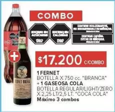 Coca cola - FERNET + GASEOSA COLA