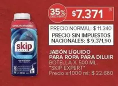 Skip - JABÓN LIQUIDO PARA ROPA PARA DILUIR