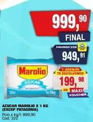 Marolio - AZUCAR X 1 KG (EXCEP PATAGONIA)