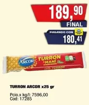 Arcor - TURRON x25 gr