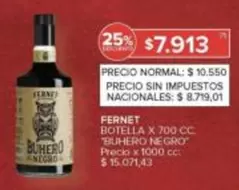 X$ - FERNET BUHERO NEGRO