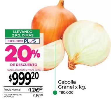 X$ - Cebolla Granel