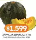 X$ - ZAPALLO ZIPINQUI x kg