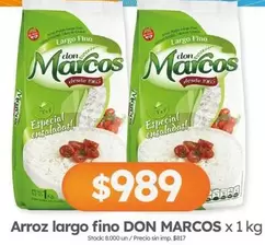 Don Marcos - Arroz largo fino x 1 kg