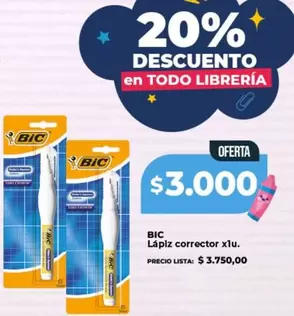 BIC - Lápiz corrector xlu.