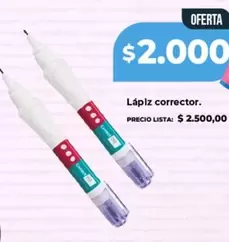 Lápiz corrector.