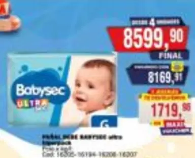 Babysec - FRALDA INFANTIL BABYSEC ultra