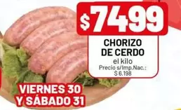 CHORIZO DE CERDO