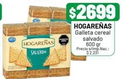 Hogareñas - Galleta cereal salvado