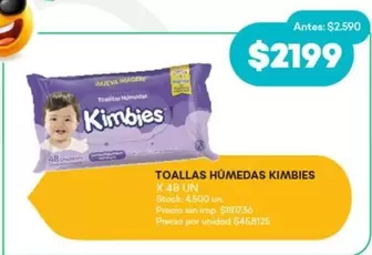 Kimbies - TOALLAS HUMEDAS