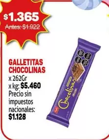 chocolinas - GALLETITAS CHOCOLINAS