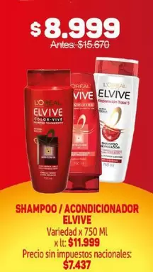 Elvive - SHAMPOO / ACONDICIONADOR
