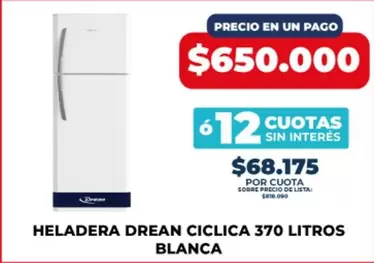 Drean - CICLICA 370 LITROS