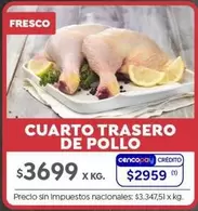X$ - CUARTO TRASERO DE POLLO