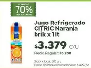 Citric - Naranja brik x 1 lt