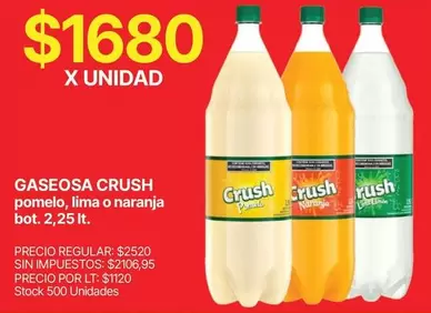 Crush - GASEOSA CRUSH