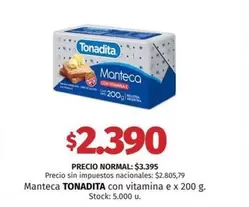 Tonadita - Manteca