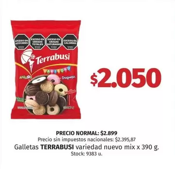 Terrabusi - Galletas variedad nuevo mix x 390 g