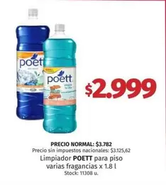 Poett - Limpiador POETT para piso