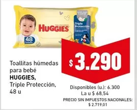 Huggies - Toalitas húmedas para bebé