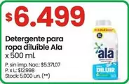 Ala - Detergente para ropa diluíble
