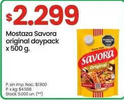 Savora - Mostaza original doypack