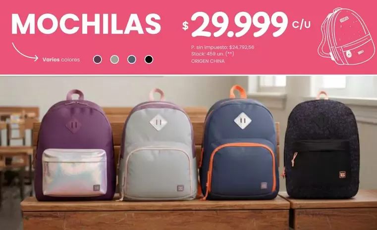 Origen - MOCHILAS