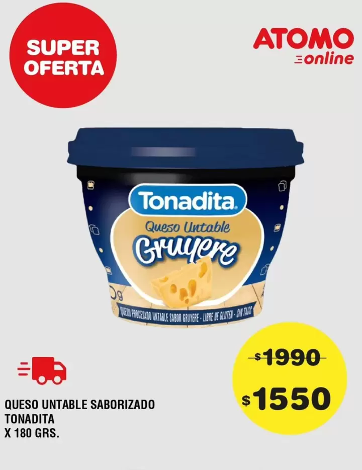 Tonadita - QUESO UNTABLE SABORIZADO