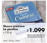 La paulina - Queso cremoso
